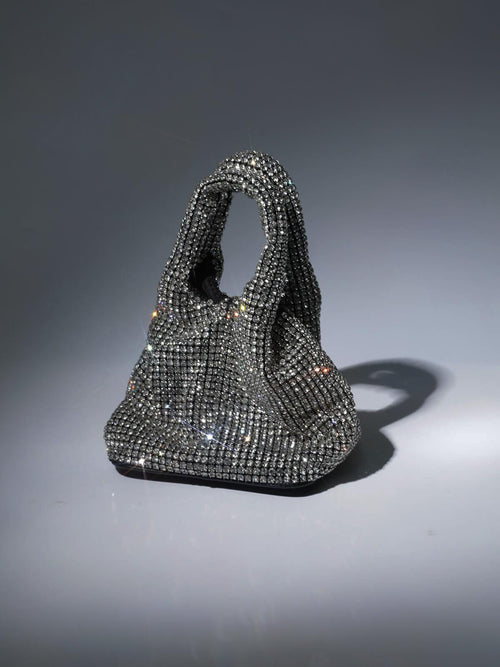 Bolso Cubo Bellatrix de Cristal en Plata